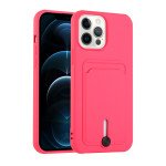 Card Slot Armor Hybrid Case for Apple iPhone 13 Pro [6.1] (Pink)